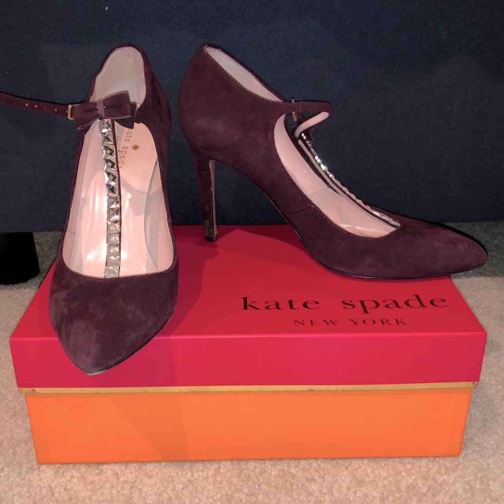 Kate Spade Purple Suede Heels